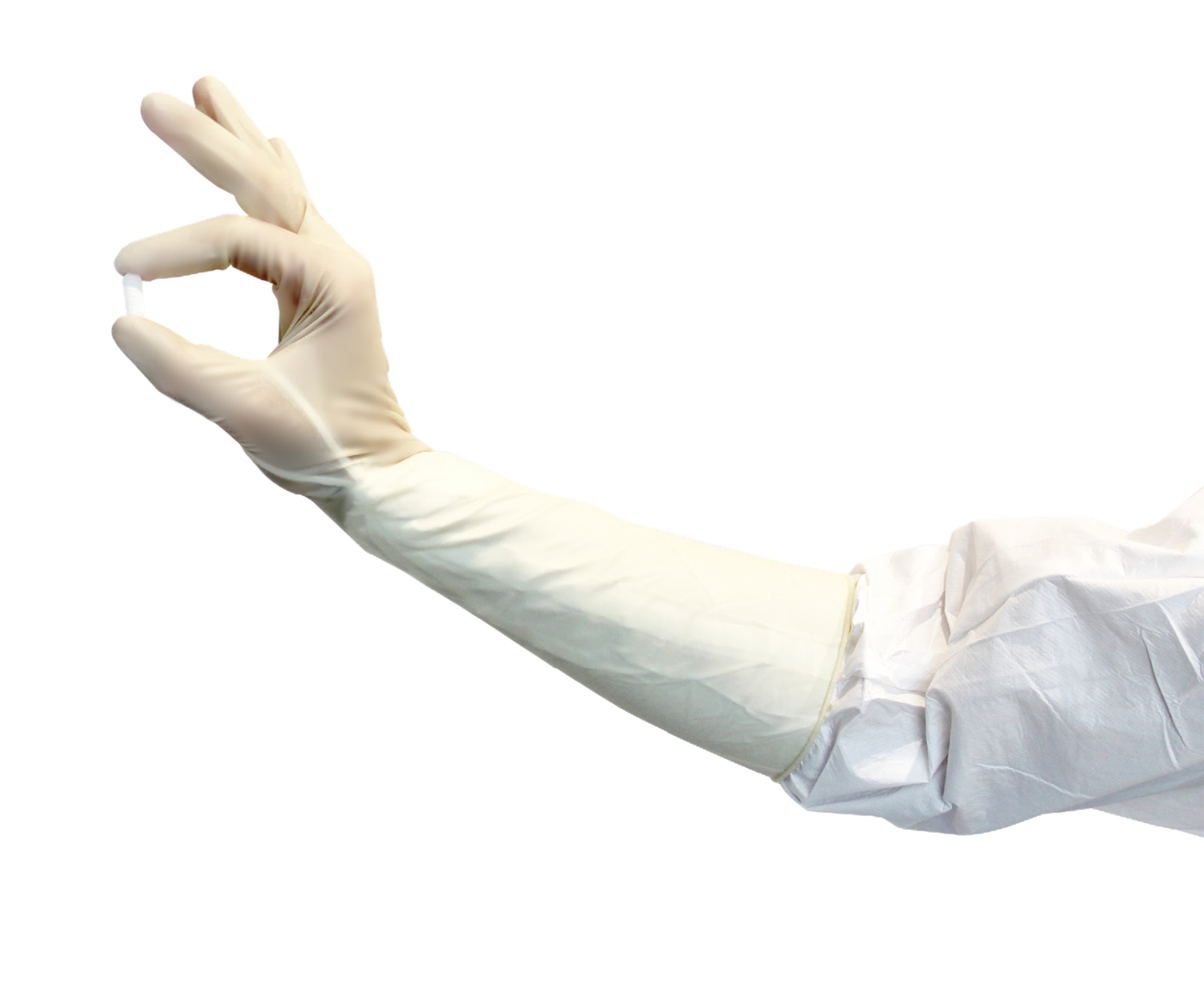 Isofield CR+ latex cleanroom gloves