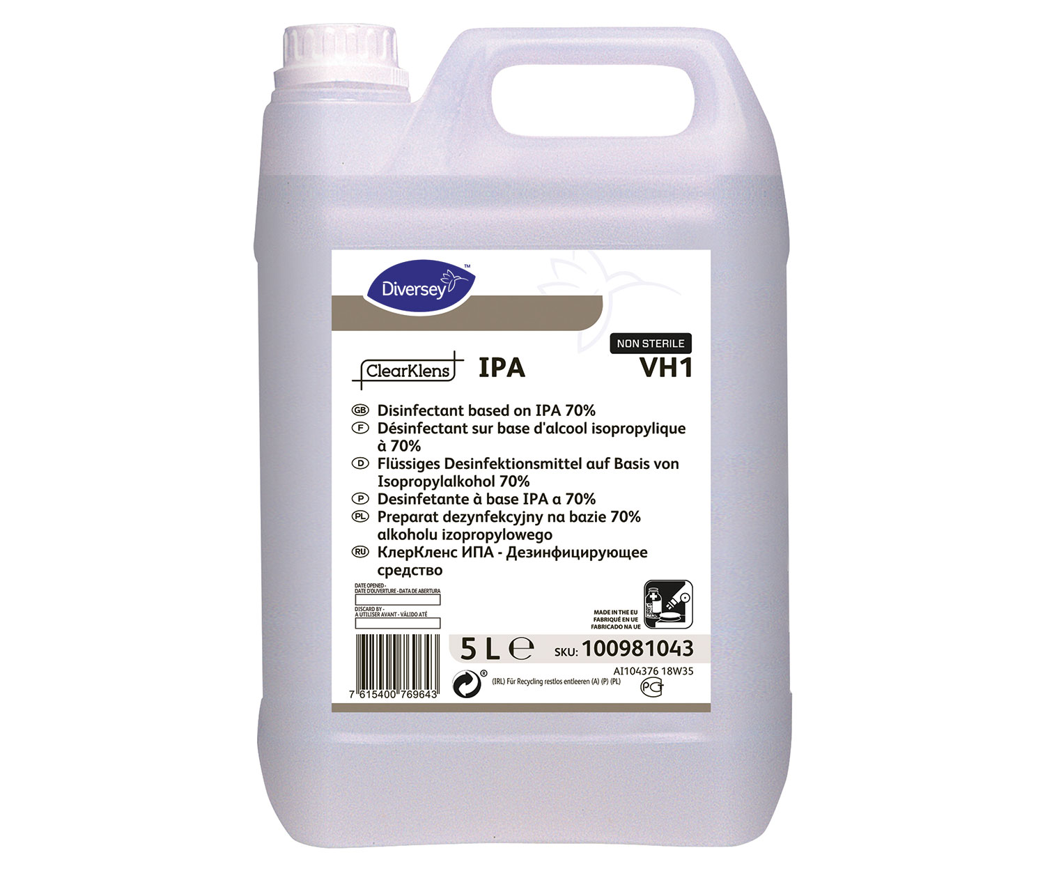 Cover Image | 400024 | Disinfectant ClearKlens IPA VH1