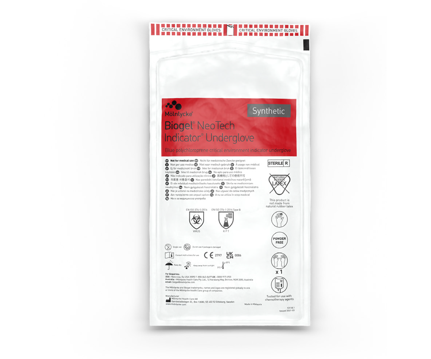 Cover Image | 11003607 | BioGel NeoTech | Inner Glove - Sterile