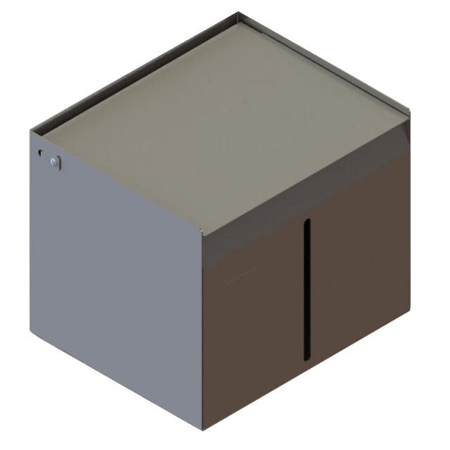 Stainless steel dispenser box ESPB1