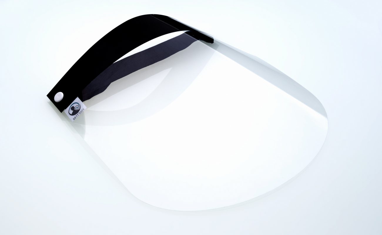 Reusable face shield with headband, 35 cm