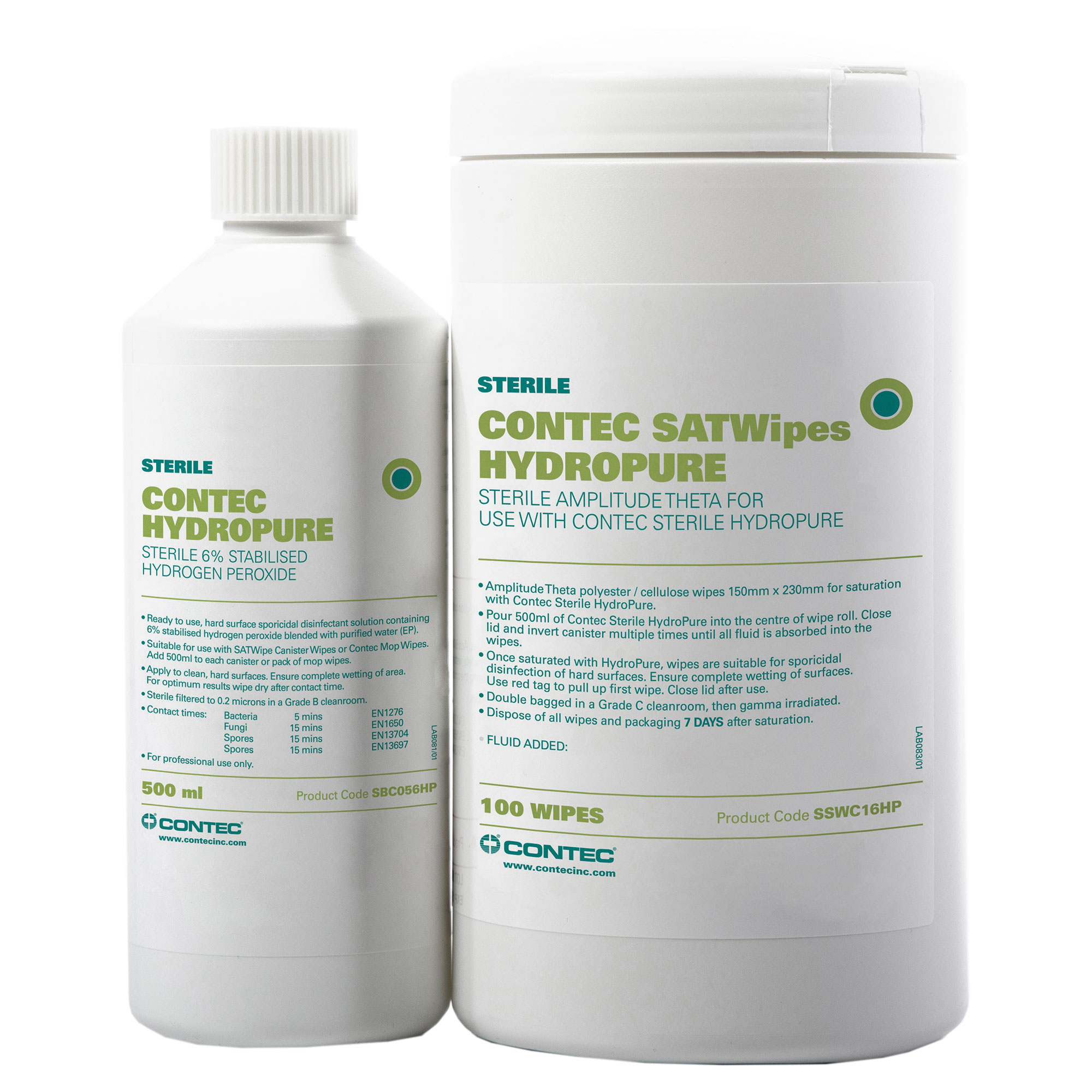 Contec SATWipes HydroPure cleanroom wipes